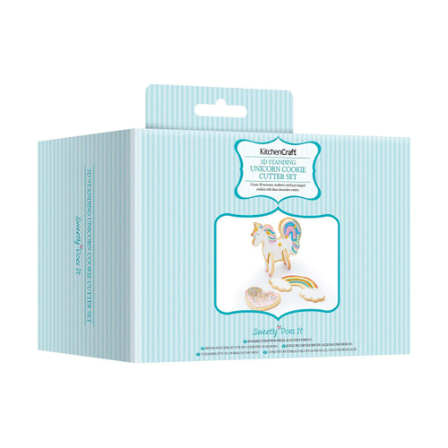 Sweetly Does - It 3D Unicorn Cookie Cutters