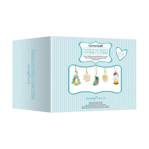 Sweetly Does - It Christmas Stained Glass Window Cookie Cutters