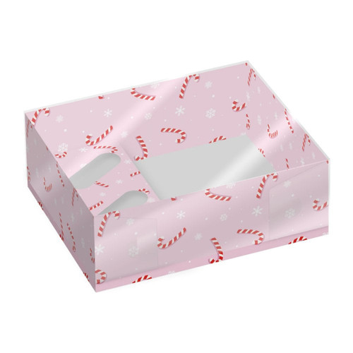 Candy Canes Hamper and Cupcake Box - Pack of 2 - Holds 2 Candy Canes Hamper and Cupcake Box - Pack of 2 - Holds 2