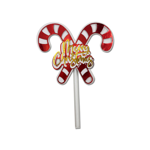 Christmas Candy Cane & Christmas Tree Topper Set