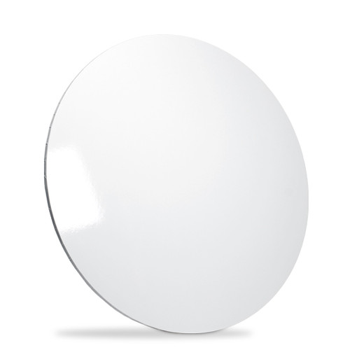 11" Round Masonite Board 6mm - Gloss White