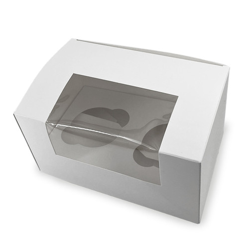 White Cupcake Box - Box of 50 - Holds 2