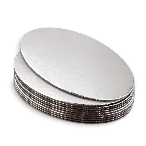 8" Round Cut Edge Cake Card (2mm Thick) - Pack of 10