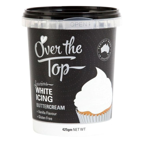 tub of Over the Top Buttercream - White 425g
