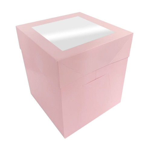 Tall Cake Box Baby Pink - 8"