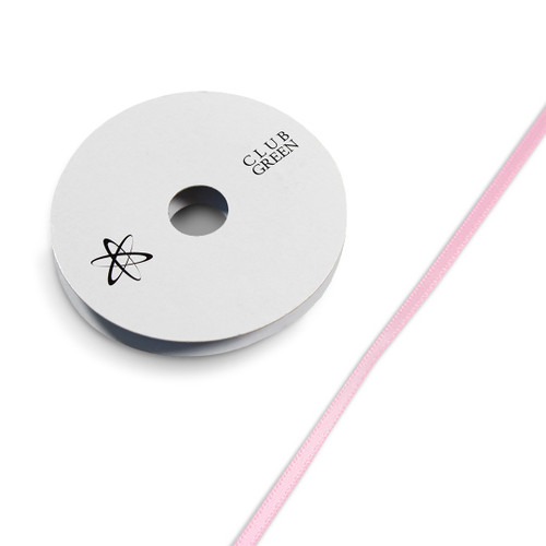 Double sided Satin Ribbon 3mm - Pink