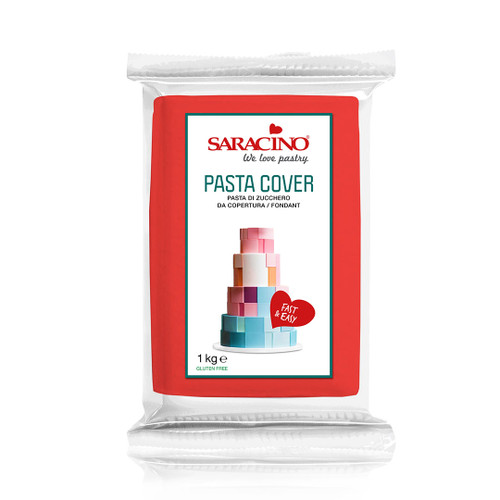 Saracino Covering Paste (Pasta Cover) - 1kg Red
