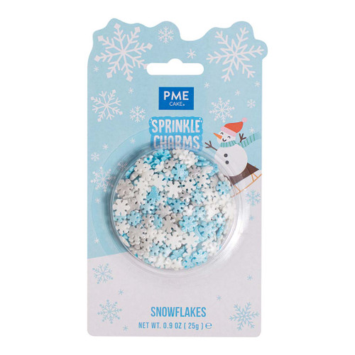 PME Christmas Sprinkle Charms - Snowflakes