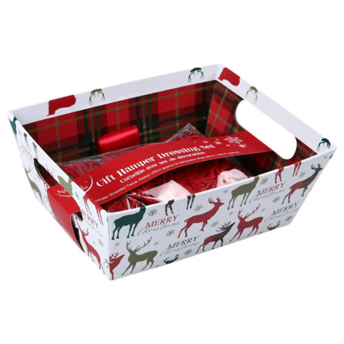 Reindeer Tartan Christmas Gift Hamper Set