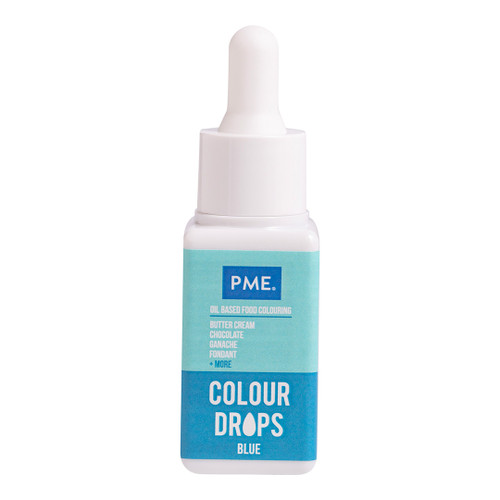 PME Colour Drops, Oil Based Colouring - Blue 20ml