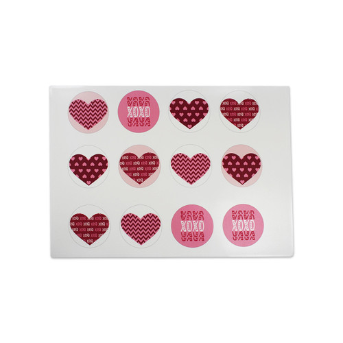 Edible Cupcake Toppers - Valentines XoXo