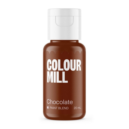 A  bottle of Colour Mill Matte Paint Chocolate