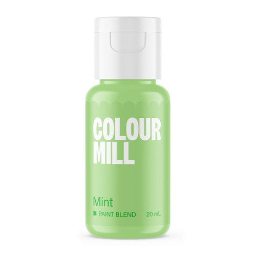A bottle of Colour Mill Matte Paint Mint