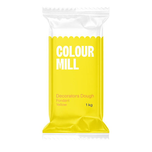 Pack of Colour Mill Yellow decorators Dough 1kg