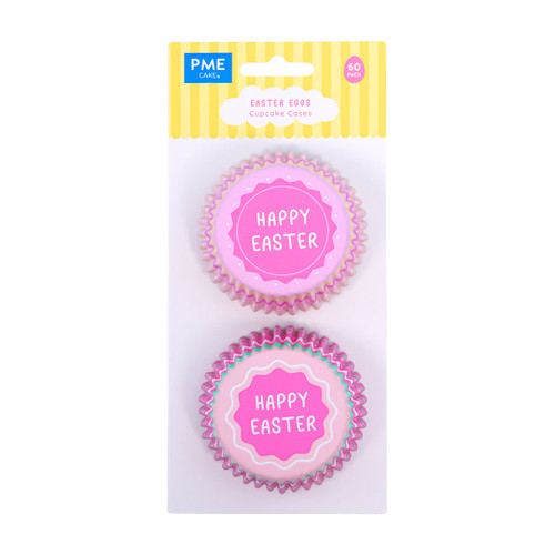 Happy Easter Foil Cupcake Cases - Pack of 60