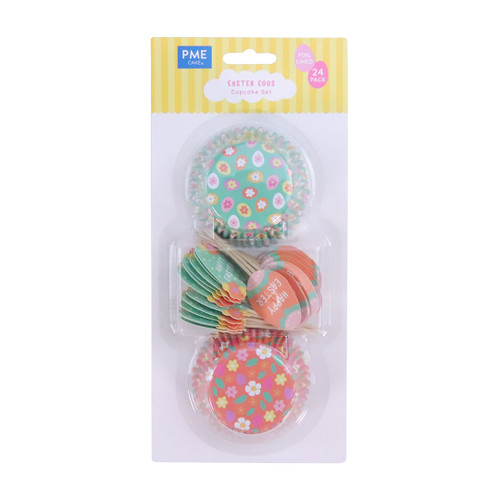 Easter Egg Cupcake Cases & Toppers - Pack of 24