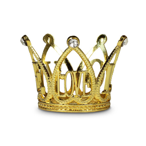 Mini Gold Crown Cake Topper