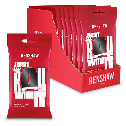 Renshaw Jet Black Ready To Roll Icing 250g - Box of 12