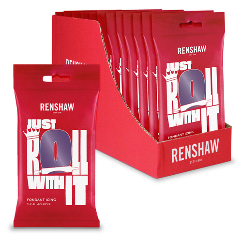 Renshaw Deep Purple Ready To Roll Icing 250g - Box of 12