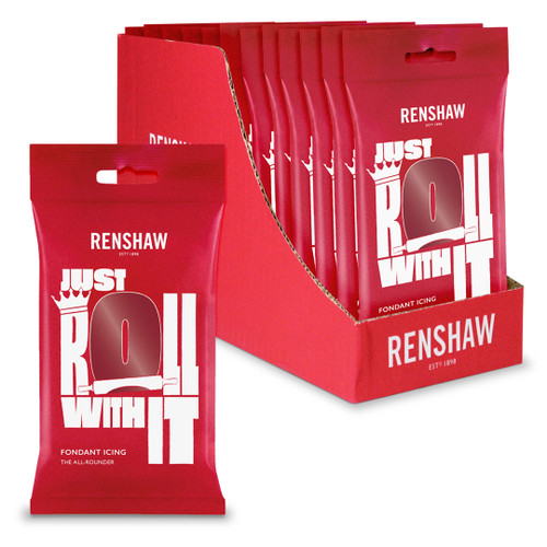 Renshaw Ruby Red Ready To Roll Icing 250g - Box of 12