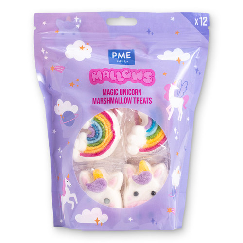 Unicorn & Rainbow Marshmallow Treats in pack