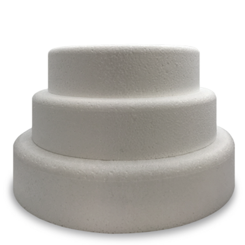 Round Single BEVELLED Cake Dummy - 3" Deep Round Single BEVELLED Cake Dummy - 3" Deep
