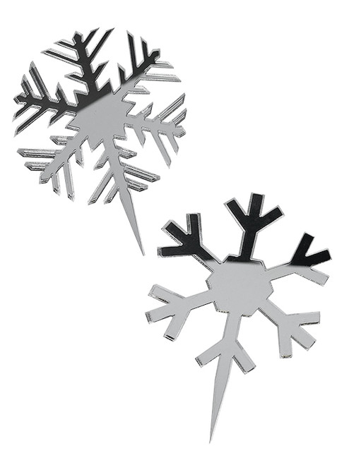 Snowflake Acrylic Cake Toppers