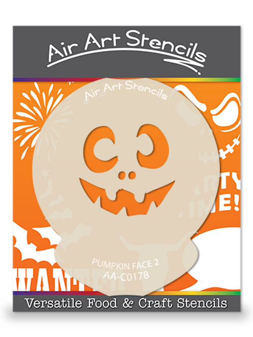 Pumpkin Face 2 Stencil