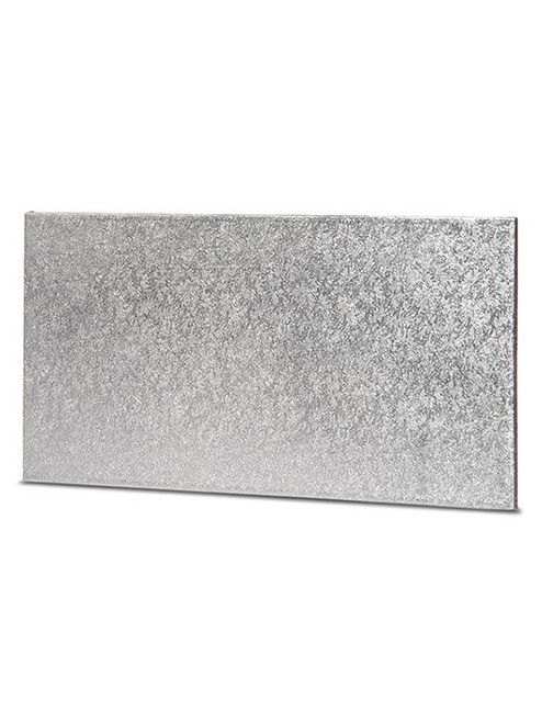 Yule Log/Loaf Cake Board - Silver