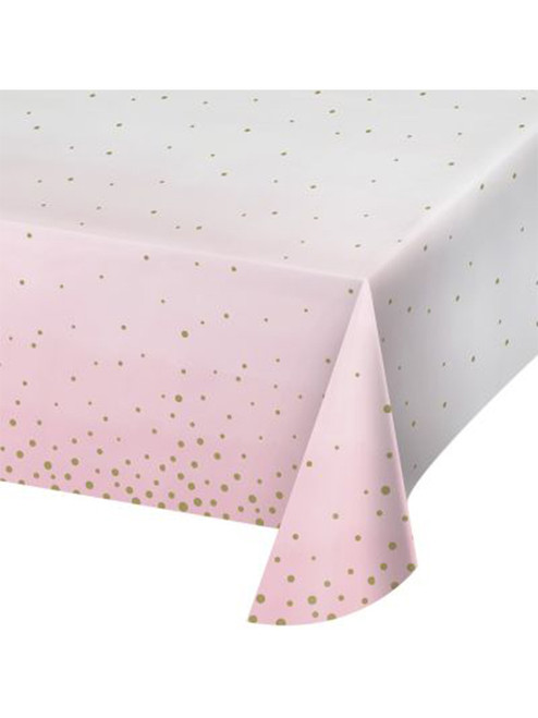 Pink & Gold Paper Tablecover