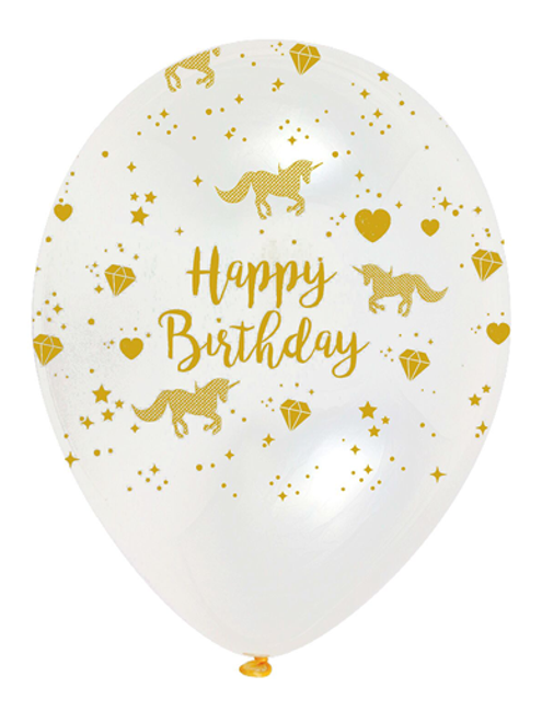 6 Unicorn Sparkle Balloons