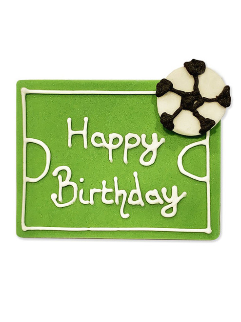 Happy Birthday Plaque - Football Pitch