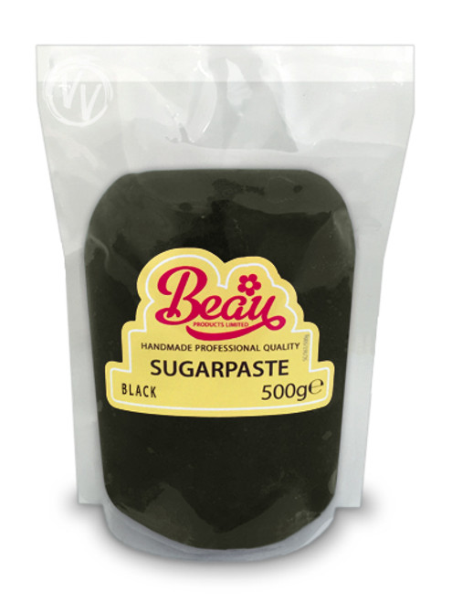 Beau Black Sugarpaste 500g