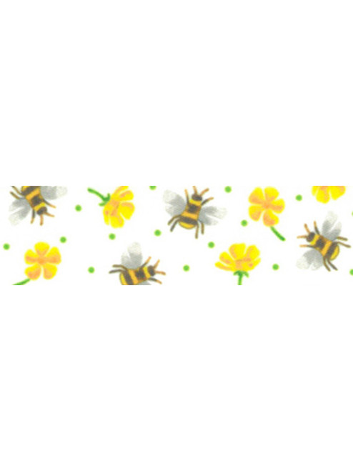 Busy Bee Ribbon - 25mm x 25 Metres