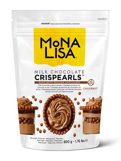 Callebaut Mona Lisa Chocolate Crispearls MILK 800g