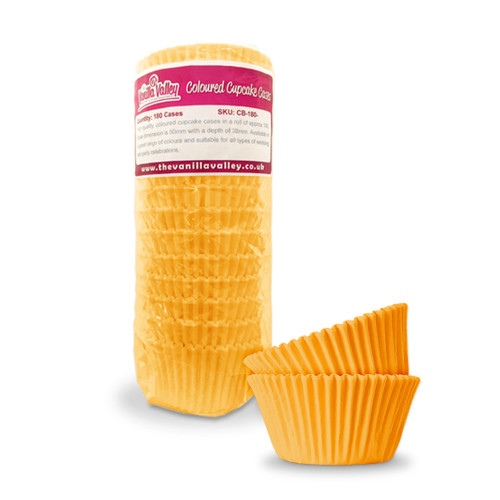 180 Yellow Cupcake Muffin Cases