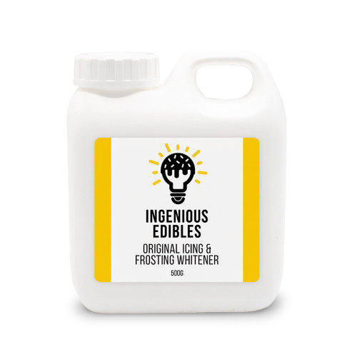 bottle of Icing Whitener 500ml by Ingenious Edibles