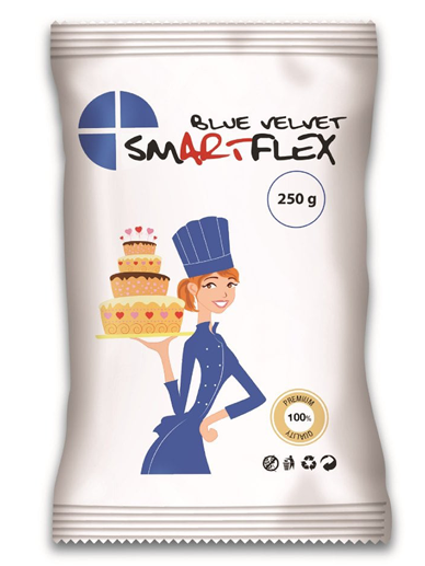 packet of SmartFlex Velvet Sugarpaste Blue - 250g