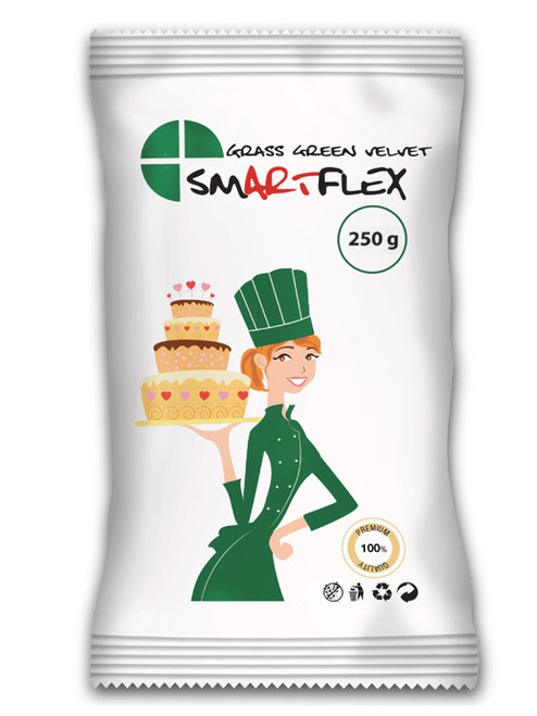 packet of SmartFlex Velvet Sugarpaste GRASS Green - 250g