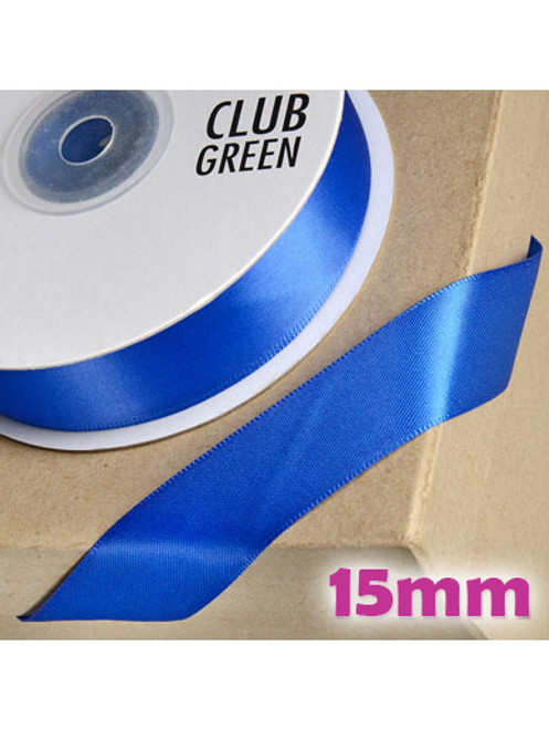 Double Sided Satin Ribbon 15mm Royal Blue