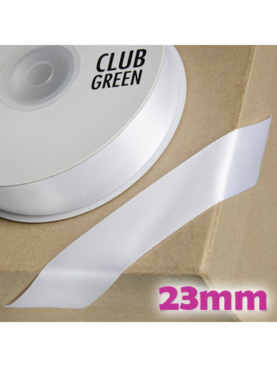 Double Sided Satin Ribbon 23mm - Icing White