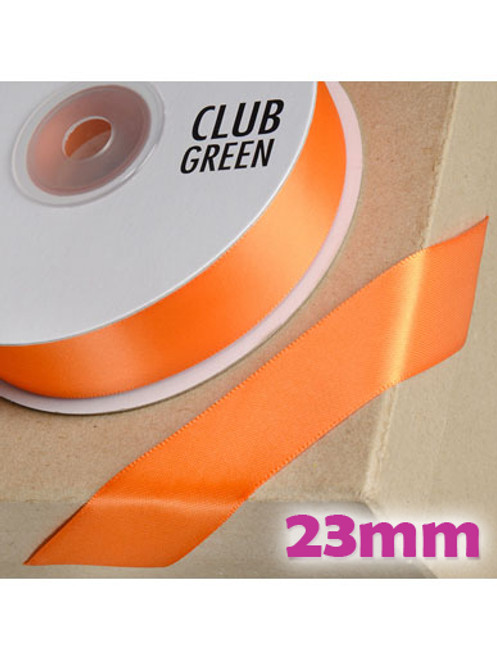 Double Sided Satin Ribbon 23mm - Orange