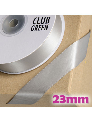 Double Sided Satin Ribbon 23mm - Silver