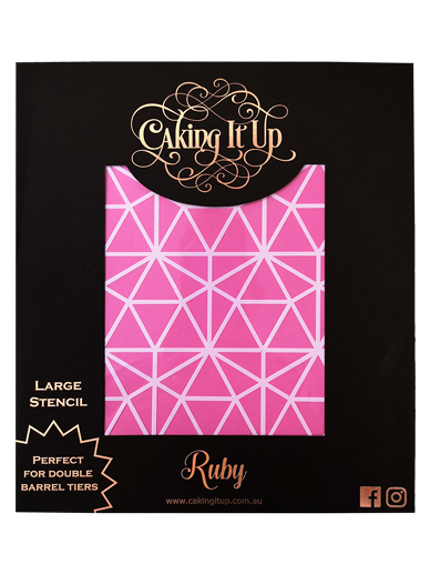 Caking It Up - Large stencil - Ruby
