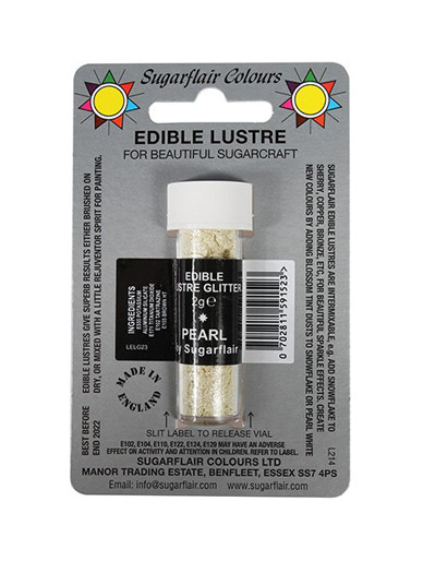 Sugarflair Edible Lustre Glitter Dust - Pearl