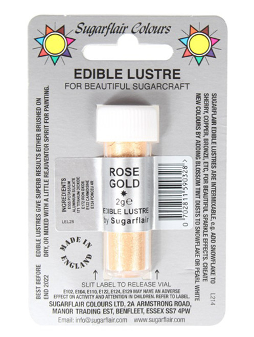 Sugarflair Lustre Dust - Rose Gold