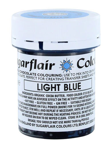 Sugarflair Chocolate Colouring - Light Blue