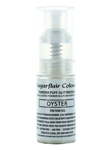 Sugarflair Powder Puff Glitter Non-Aerosol Spray - Oyster