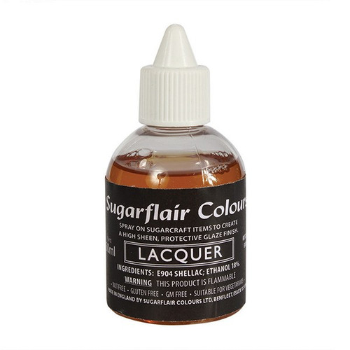A bottle of Sugarflair Airbrush Lacquer