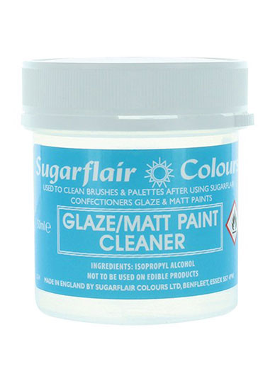 A pot of Sugarflair Glaze & Matt Paint Cleaner 50ml